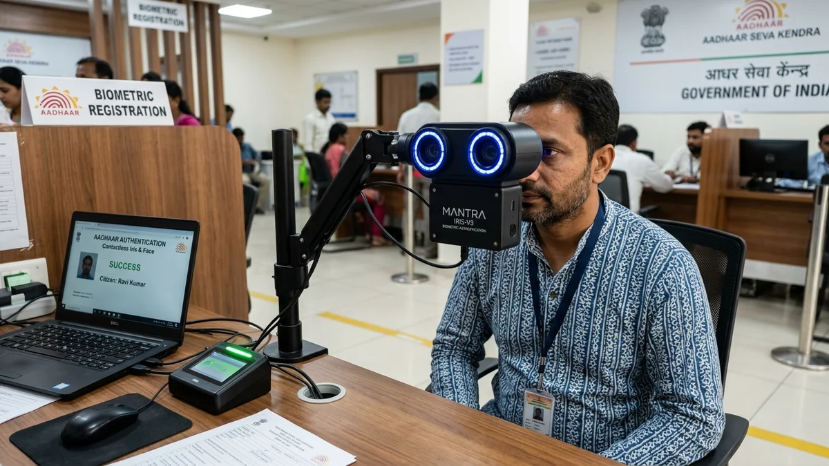 Aadhaar Biometric Failure Solution: उंगलियों के निशान घिसने पर Iris व FaceRD से e-KYC कराने का तरीका