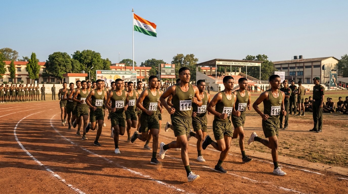 Indian Army Agniveer Rally Bharti 2026: अग्निवीर जीडी, टेक्निकल, क्लर्क व ट्रेड्समैन भर्ती, 1.6 किमी दौड़ नियम, CEE एग्जाम व joinindianarmy.nic.in पर आवेदन