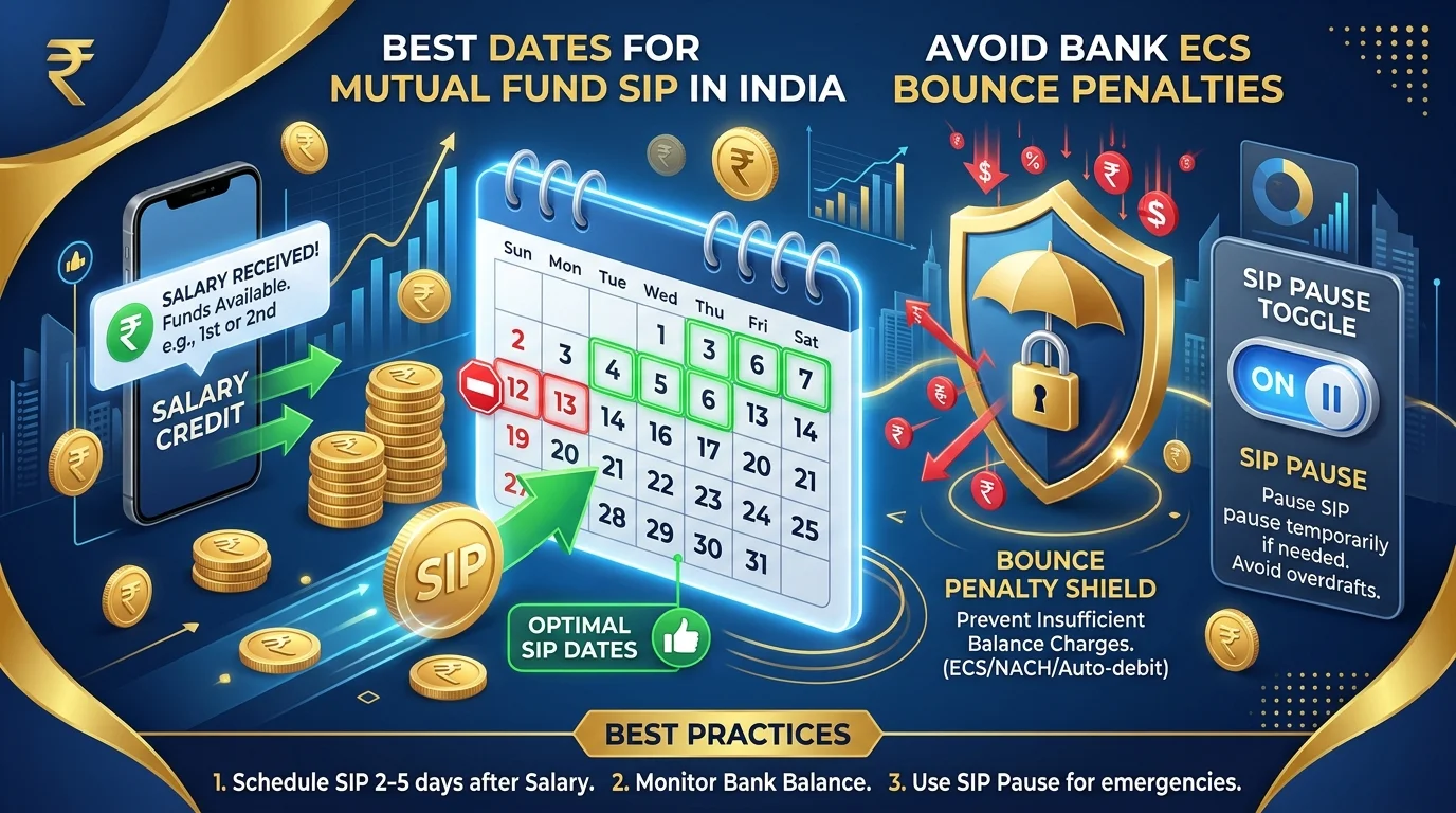 Mutual Fund SIP की सबसे अच्छी तारीख कौन सी है? बैंक के ₹590 बाउंस चार्ज और पेनल्टी से बचने का तरीका