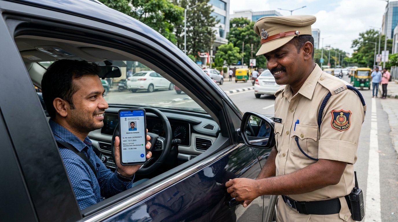 DigiLocker Driving Licence & RC Validity: क्या ट्रैफिक पुलिस डिजिटल चालान काट सकती है? MoRTH व IT Act के कड़े नियम