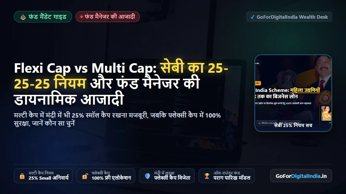 Flexi Cap vs Multi Cap Mutual Funds: सेबी का 25% नियम और फंड मैनेजर की आजादी का सच