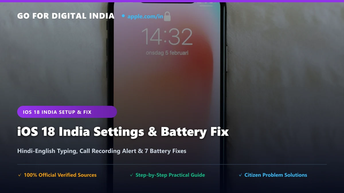 iOS 18 India Features & Battery Settings: हिंदी-इंग्लिश डुअल टाइपिंग, कॉल रिकॉर्डिंग अलर्ट व बैटरी ड्रेन रोकने के 7 जरूरी बदलाव