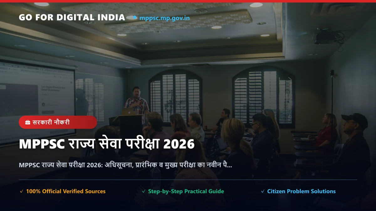 MPPSC राज्य सेवा परीक्षा 2026: अधिसूचना, प्रारंभिक व मुख्य परीक्षा का नवीन पैटर्न, संपूर्ण सिलेबस एवं पोस्टवार रणनीति