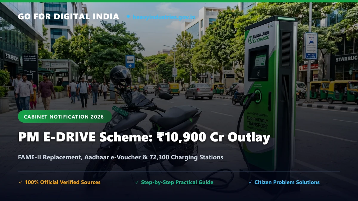 PM E-DRIVE Scheme Notification: कैबिनेट ने दी ₹10,900 करोड़ की इलेक्ट्रिक व्हीकल योजना को मंजूरी, 1 अक्टूबर से मिलेगा आधार e-Voucher पर सब्सिडी
