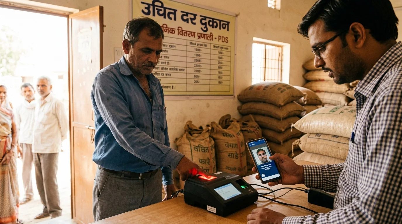 Ration Card e-KYC 2026: ई-पॉस (e-POS) मशीन से बायोमेट्रिक ई-केवाईसी कैसे कराएं? अंतिम तिथि व नियम