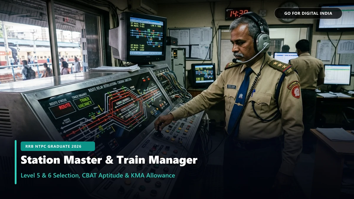 RRB NTPC Graduate Level 2026: स्टेशन मास्टर, ट्रेन मैनेजर व CA चयन प्रक्रिया