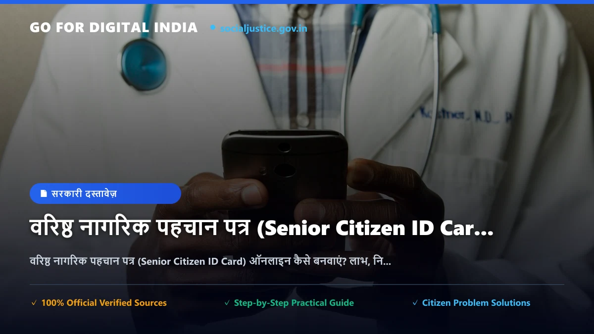 वरिष्ठ नागरिक पहचान पत्र (Senior Citizen ID Card) ऑनलाइन कैसे बनवाएं? लाभ, नियम, जरूरी दस्तावेज़ और आवेदन प्रक्रिया