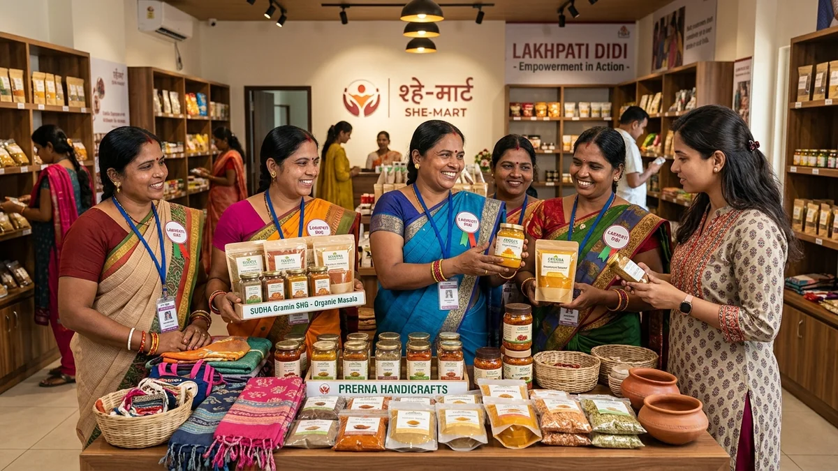 She-Mart Shops & NCCF Janah 2026: महिला SHG और लखपति दीदियों के उत्पादों को मिलेगा सीधा रिटेल मार्केट, जानें योजना