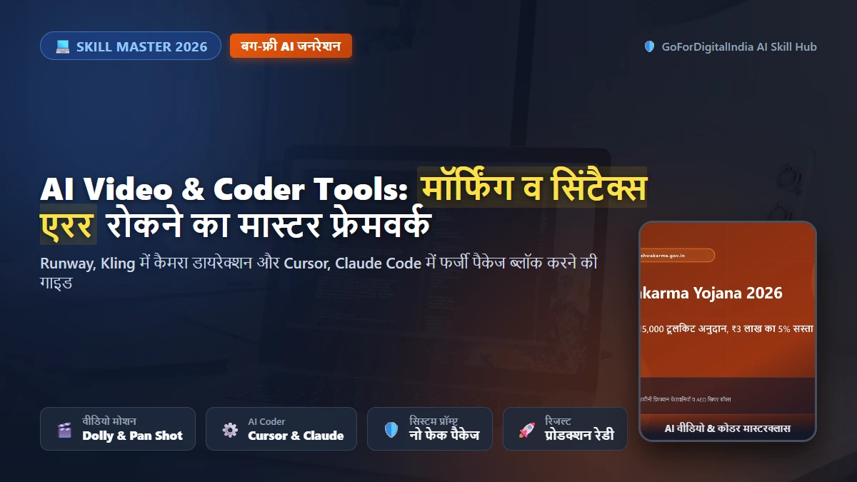 Skill Master: AI Video और AI Coder Tools की गलतियां व 100% सटीक आउटपुट गाइड (Runway, Kling, Cursor, Claude Code)
