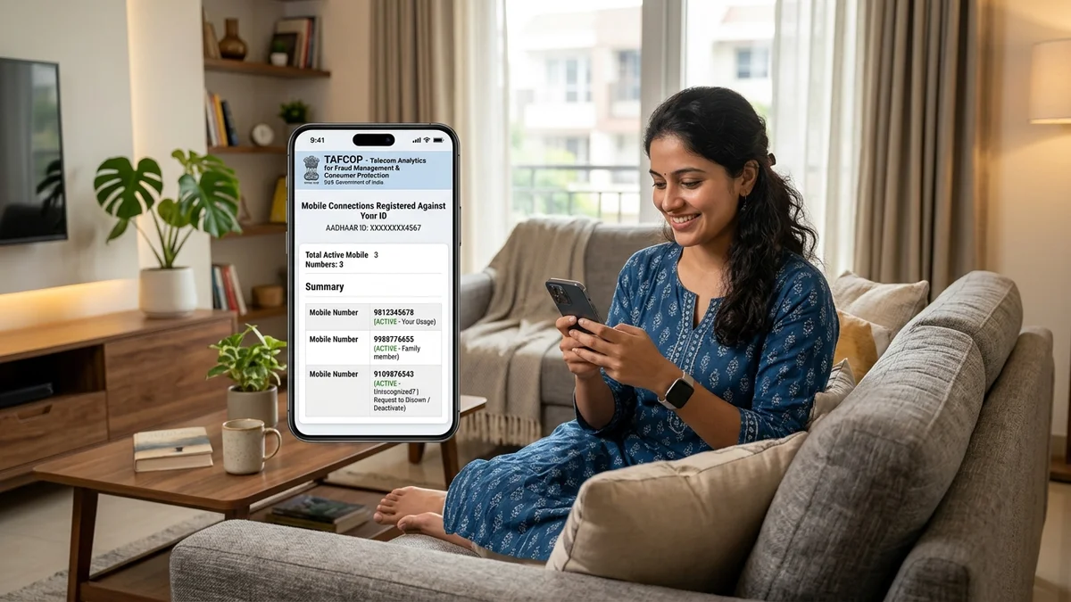 TAFCOP Portal SIM Aadhaar Check: आपके आधार पर कितने सिम चालू हैं? फर्जी सिम तुरंत ब्लॉक करने का तरीका