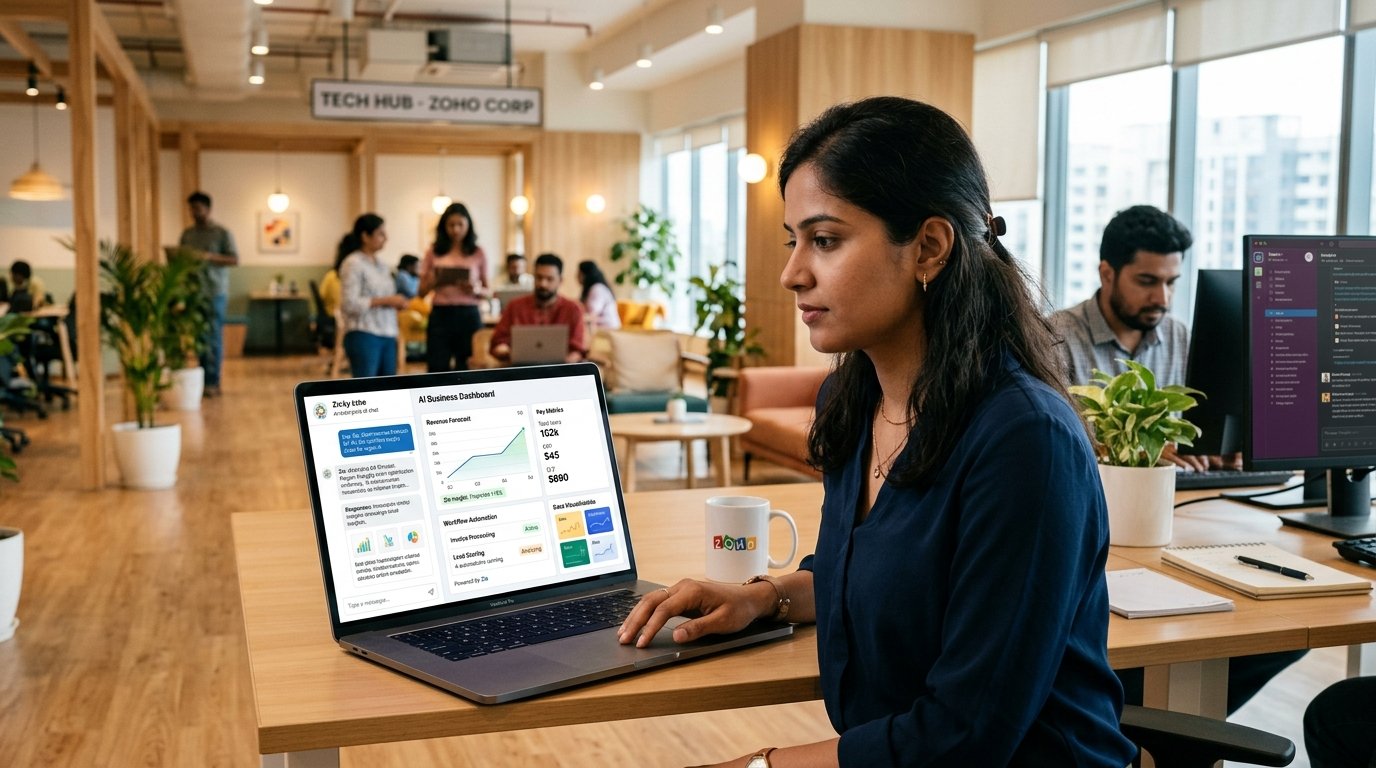Zoho Zia Chat क्या है? 7 नए इंडस्ट्री-स्पेसिफिक AI बिजनेस ऐप्स और कंपनियों के लिए ऑटोमेशन गाइड