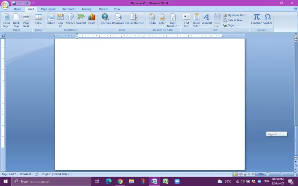 How to delete page in word 2007