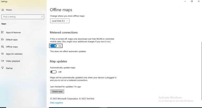 Set Metered Connection on Windows 10