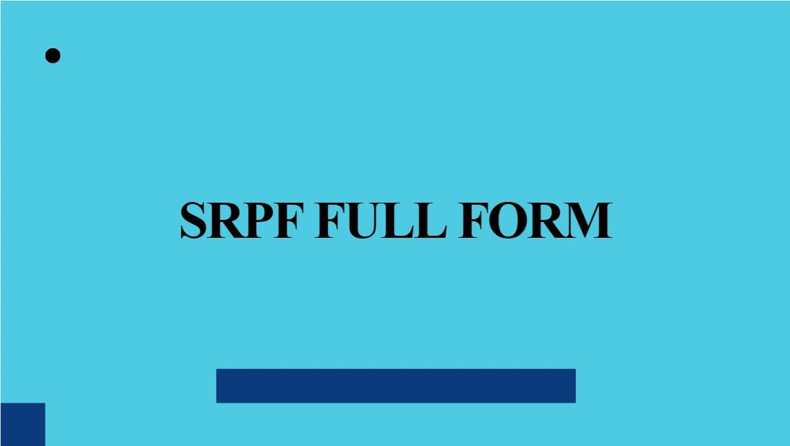 SRPF Full Form